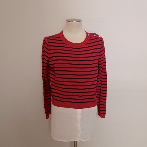 Red and navy stripe sweater - Picture 7 of 7